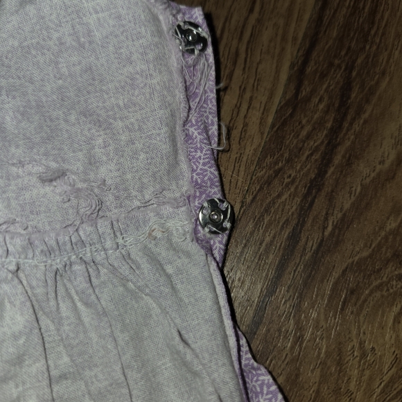 Vintage Handmade Chatty Cathy Doll Dress Purple Heart - Picture 6 of 7